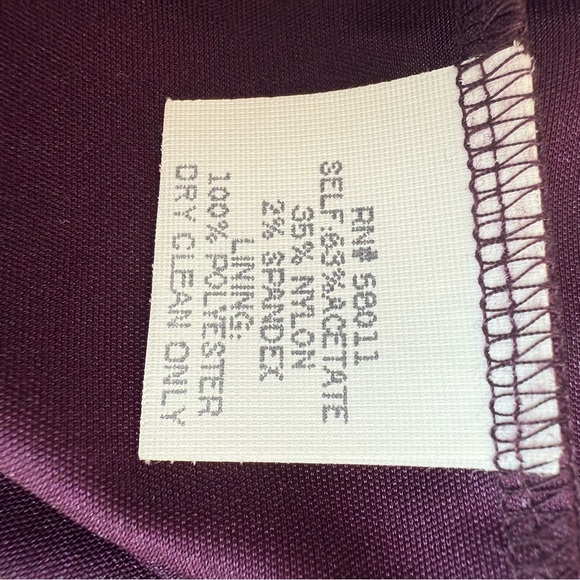 David Meister Plus Size Plum Embellished Sheath Dress - Picture 6 of 7